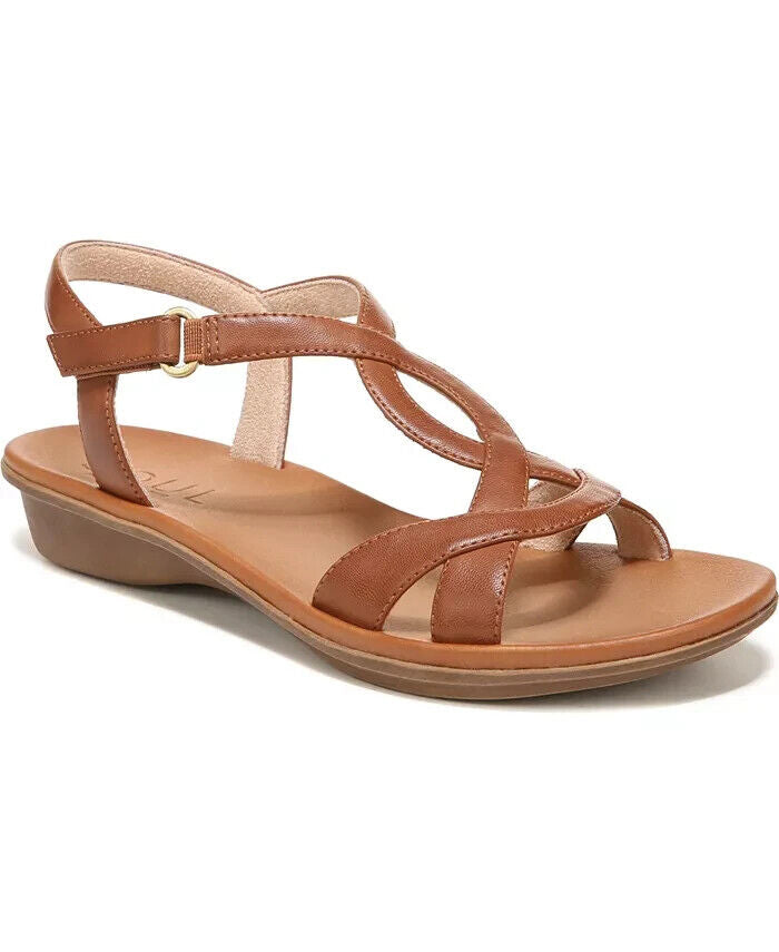 Soul Naturalizer Women's Solo Strappy Sandals, Toffee Brown Faux Leather, 5M