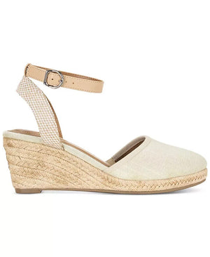 Style & Co Women's Mailena Wedge Pump Espadrille Sandals, Canvas, 10M