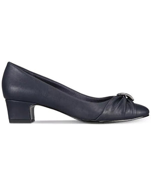 Easy Street Eloise Dress Comfort Pump Shoes, Navy Blue, 8.5N