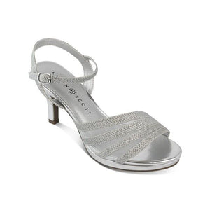 Karen Scott Darla Dress Sandals, Silver, 9M