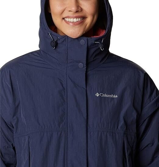 Columbia Women's Laurelwoods II Interchange Hooded Jacket, Dark Nocturnal, L