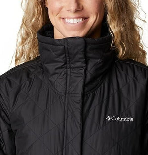 Columbia Women's Copper Crest Novelty Quilted Puffer Coat, Black, XS