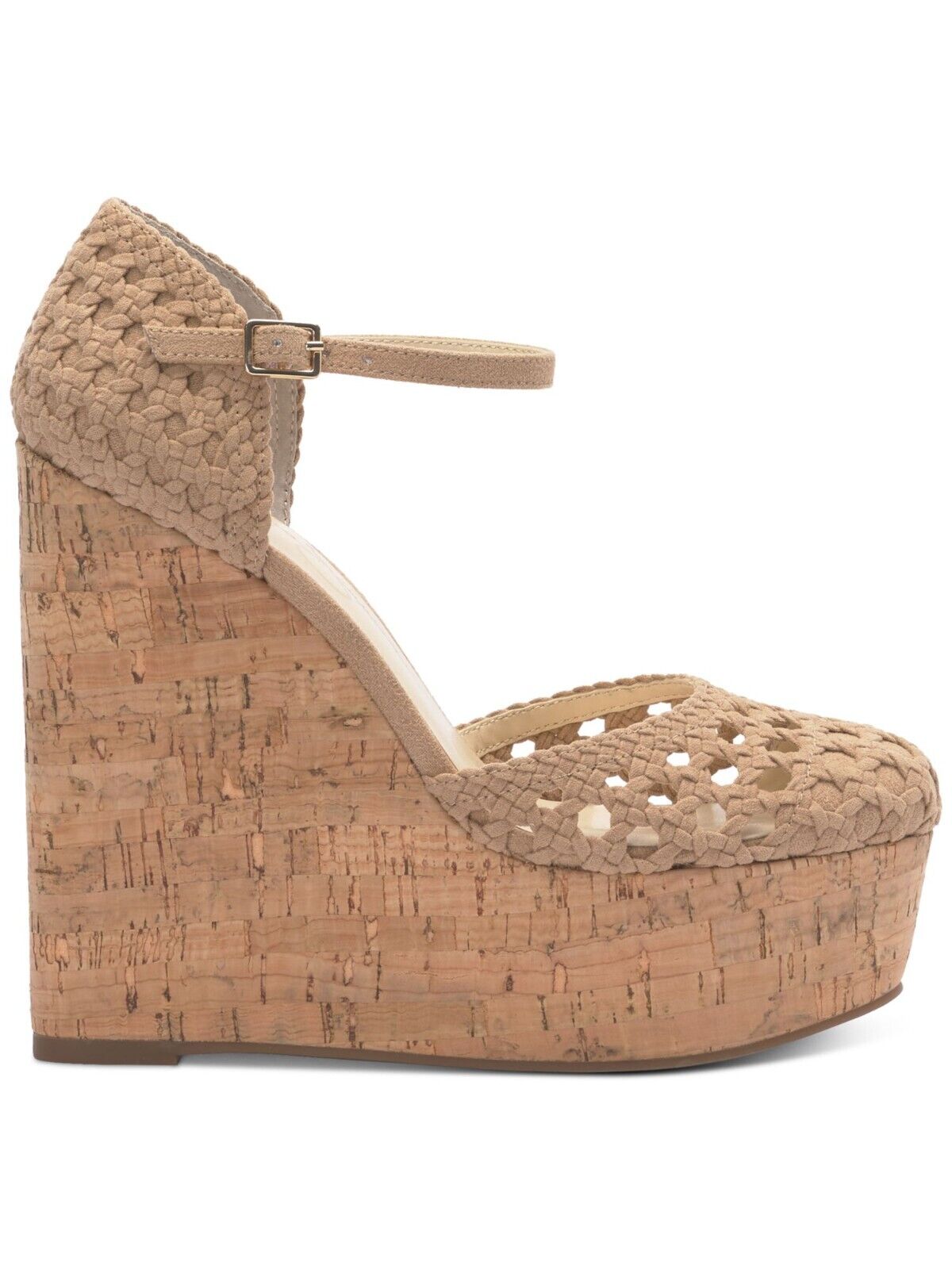 Jessica Simpson Marshela Ankle-Strap Platform Sandals, Natural Woven, 8.5M