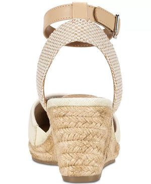 Style & Co Women's Mailena Wedge Pump Espadrille Sandals, Canvas, 10M