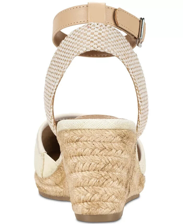 Style & Co Women's Mailena Wedge Pump Espadrille Sandals, Canvas, 10M