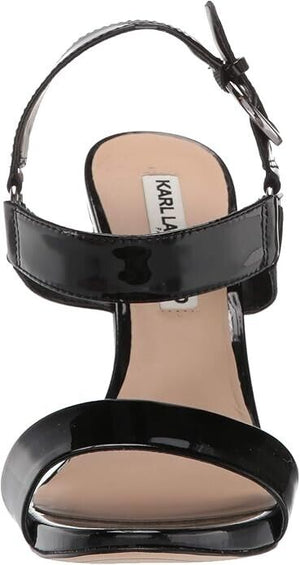 Karl Lagerfeld Paris Woman's Cieone Dress Sandals, Black,8.5M