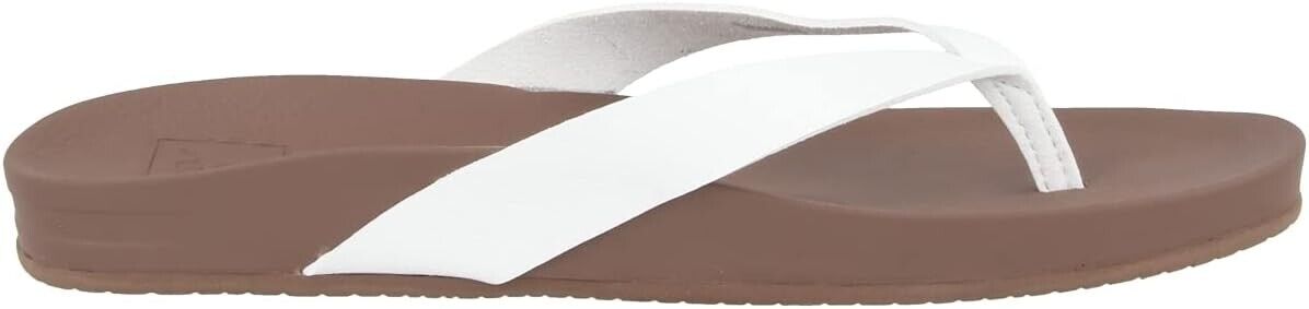 REEF Women's Cushion Court Flip-Flop Sandal, Cloud, 11M