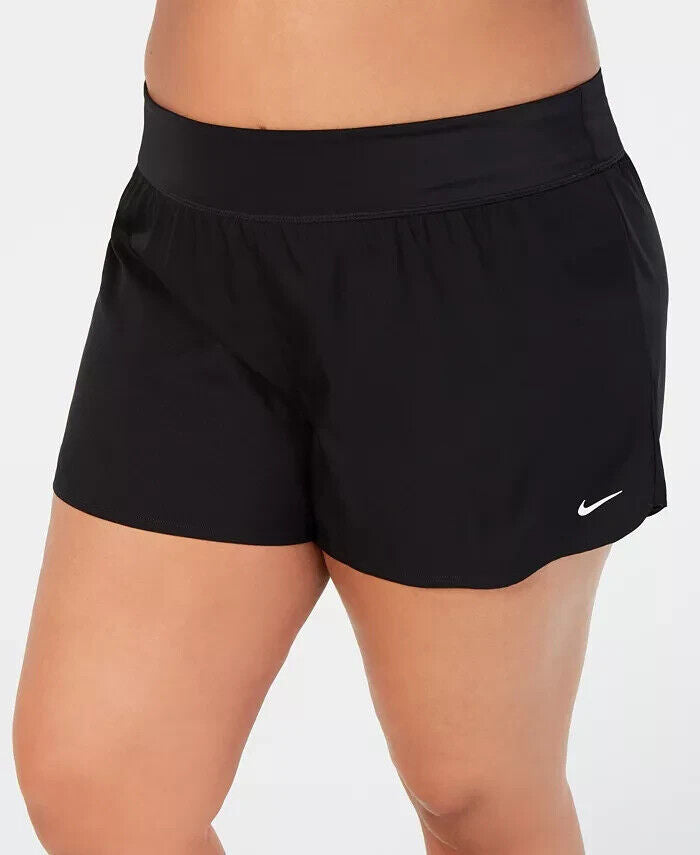 Nike Plus 2.5" Size Element Swim Shorts, Black, 2X