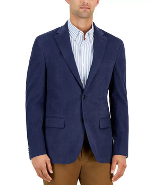 Tommy Hilfiger Men's Modern-Fit Corduroy Sport Coat Blue, 36R