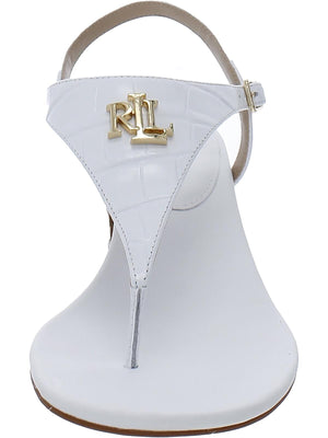 Lauren Ralph Lauren Women's Westcott II Heel Dress Sandals RL, White, 8M