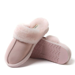 Fireside By Dearfoams Women's Sydney Geniune Shearling Scuff Slipper, Pink, 7M