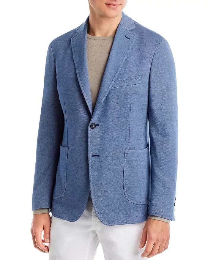 Bloomingdale's Birdseye Jersey Regular Fit Sport Coat, Light Blue, 44R