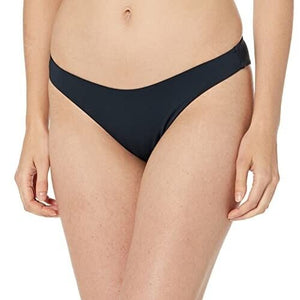 Roxy Juniors' Beach Classics High-Leg Cheeky Bikini Bottoms, Anthracite Black, M