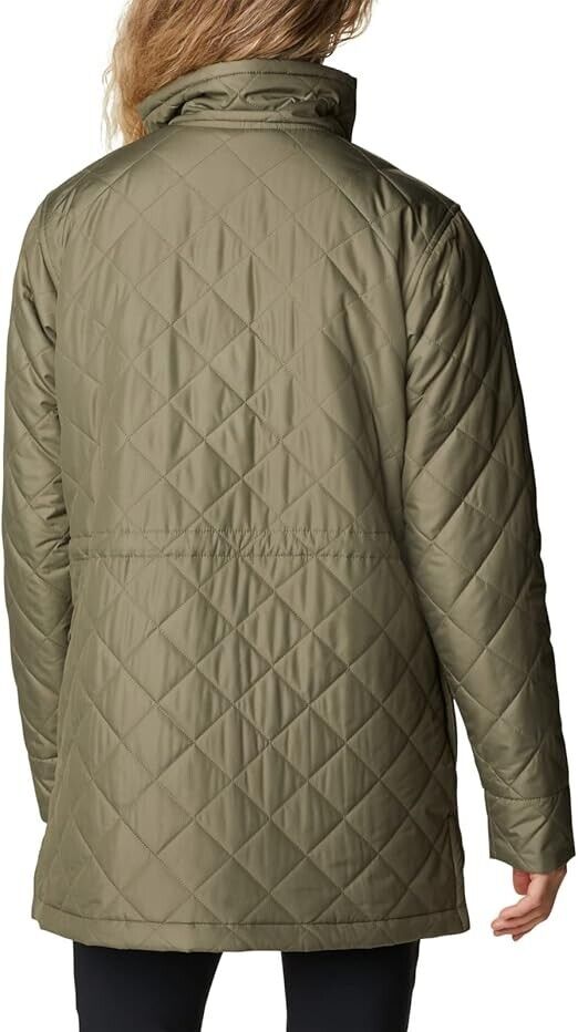 Columbia Women's Copper Crest Novelty Quilted Puffer Coat, Stone Green, S