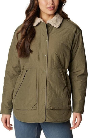 Columbia Women's Birchwood Quilted Jacket, Stone Green, XS