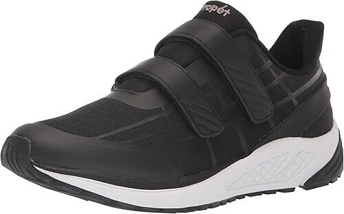 Propet Women's One Twin Strap Athletic Shoes, Black, 8W