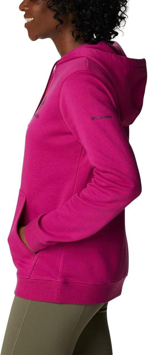 Columbia Women's Trek Graphic-Logo Full Zip Hoodie, Wild Fuchsia, XXL