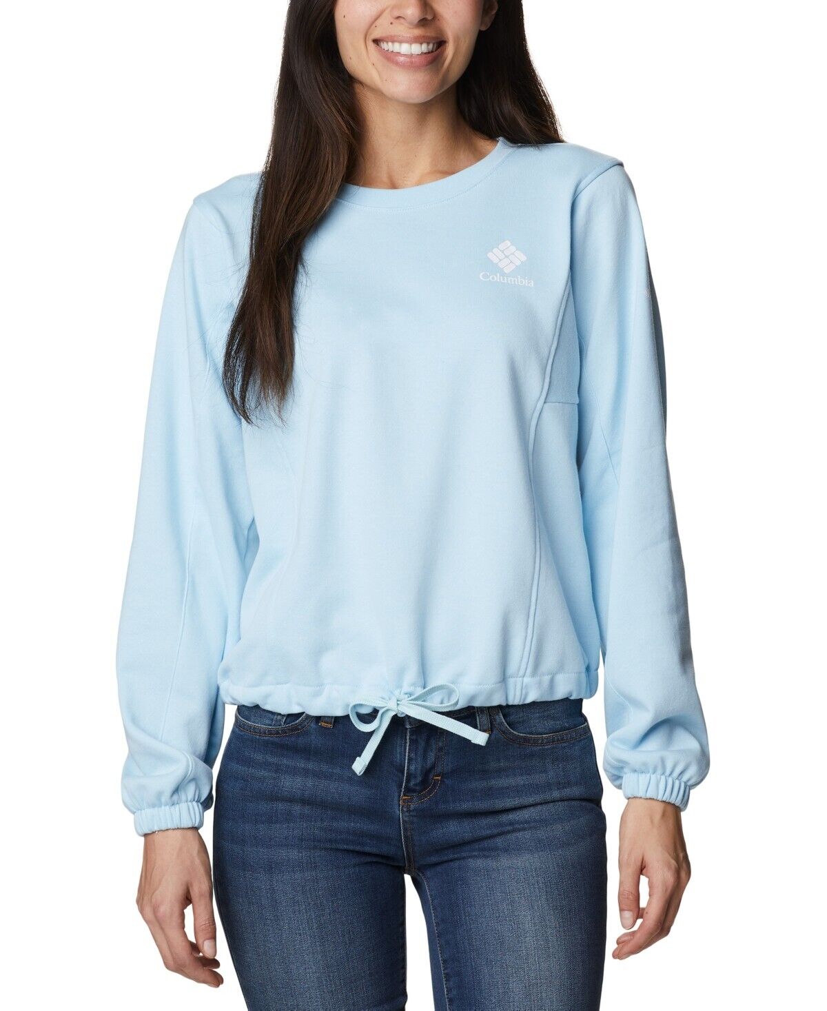 Columbia Women's Trek Seasonal Fleece Sweatshirt, Spring Blue, S