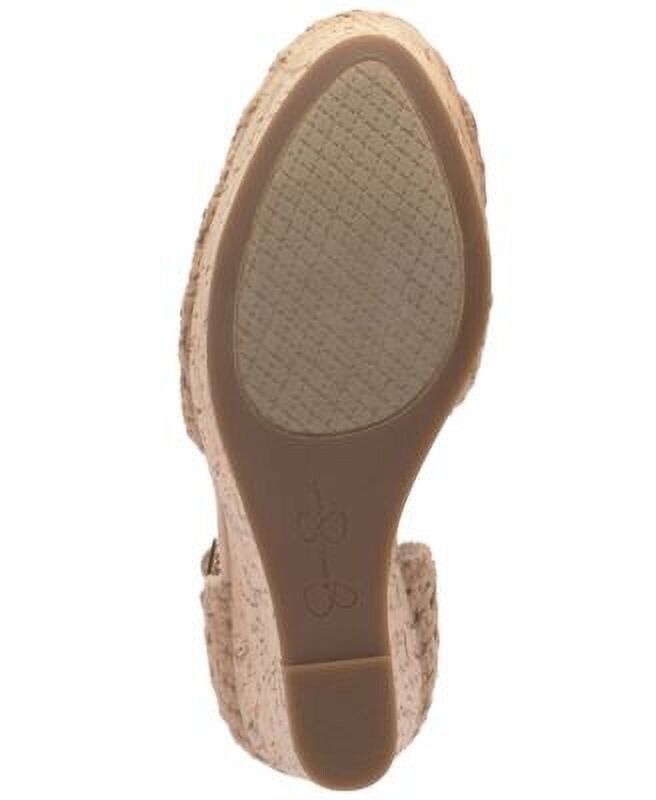 Jessica Simpson Marshela Ankle-Strap Platform Sandals, Natural Woven, 10M