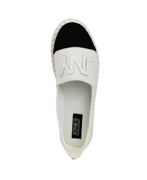 Jones New York Women's Stana Toe Cap Espadrille Flat, Off White Canvas, 7.5M