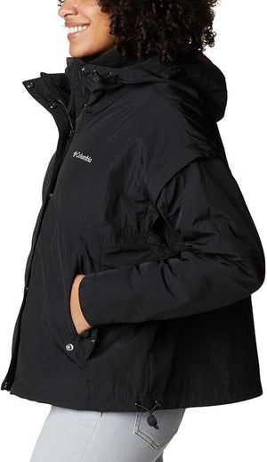 Columbia Women's Laurelwoods II Interchange Hooded Jacket, Black, S