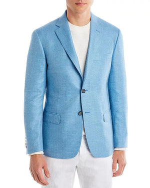 The Men's Store at Bloomingdale's Basketweave Solid Regular Fit Sport Coat, 42R