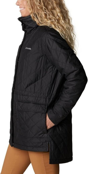 Columbia Women's Copper Crest Novelty Quilted Puffer Coat, Black, XS