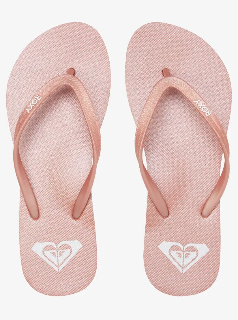 Roxy Women's Azul Flip-Flops Sandals, Rose Gold-Tone, 8M