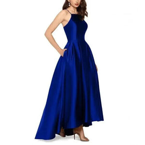 Betsy Adam Women's Satin Ballgown, Royal Blue, Size 2