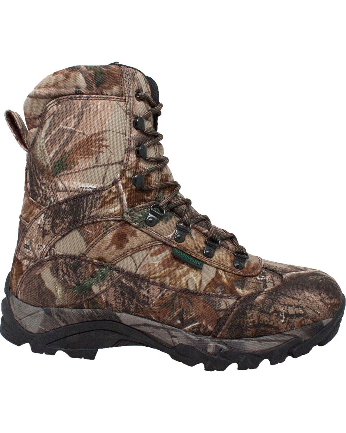 AdTec Men's 10" Real Tree Camo Waterproof 800g Hunting Boot, Camouflage, 8.5M