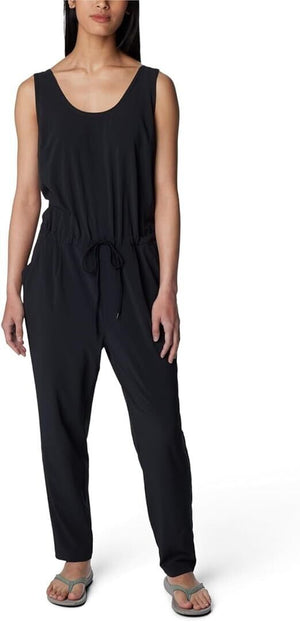 Columbia Women's Anytime Tank Jumpsuit, Black, L