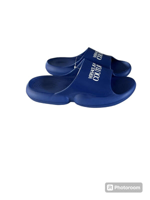 Versace Jeans Couture Logo Slippers-Blue-Size 11