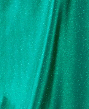 City Studios Juniors' Glitter One-Shoulder Gown, Jade, Size 7/8