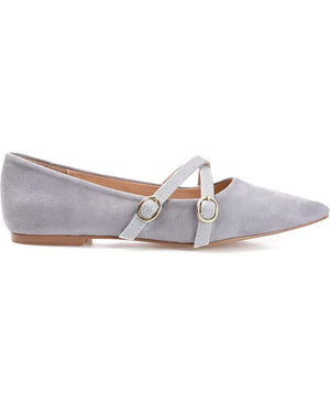 Journee Collection Women's Patricia Flats,  Gray,  8M