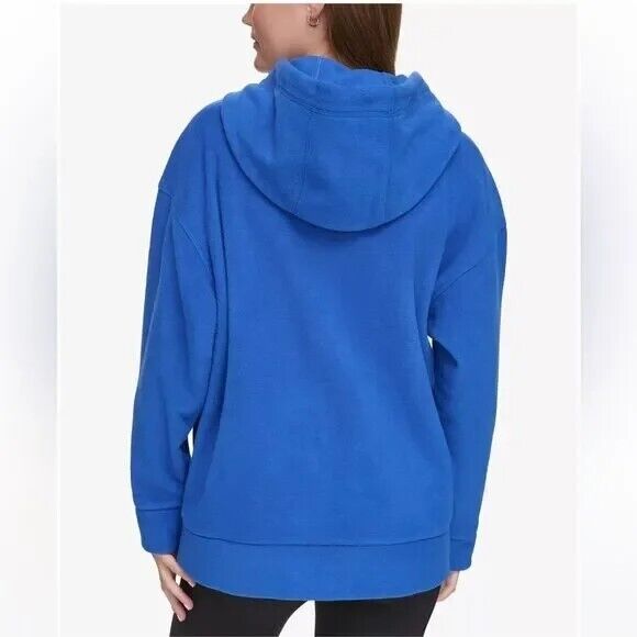 Calvin Klein Performance Women's Embroidered Fleece Hoodie, Mazarine Blue, M