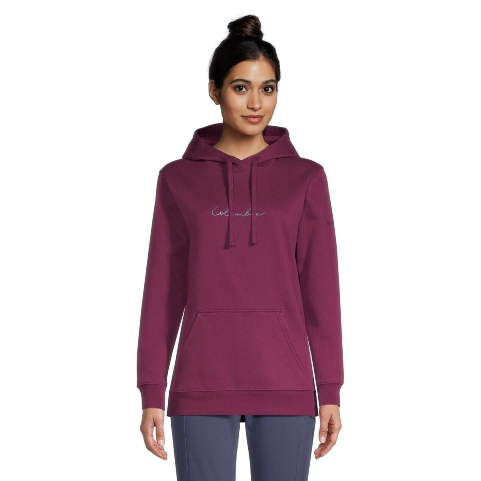 Columbia Women's Trek Graphic Treatment Fleece Hoodie, Marionberry, S