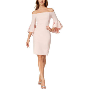 Calvin Klein Women's Off-The-Shoulder Sheath Dress, Blossom, Size 2