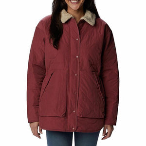 Columbia Women's Birchwood Quilted Jacket, Beetroot, XXL