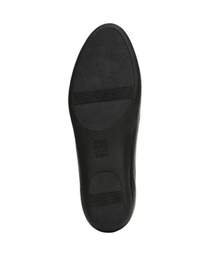 Naturalizer Women's Vivienne Ballet Flat Shoes, Black Leather, 8W