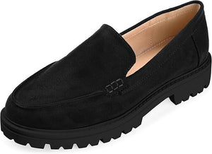 Journee Collection Women's Tru Comfort Foam Erika Flat Loafer, Black, 7.5W