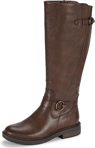 Baretraps Women's Aphrodite Knee High Riding Boots, Dark Brown, 8.5M