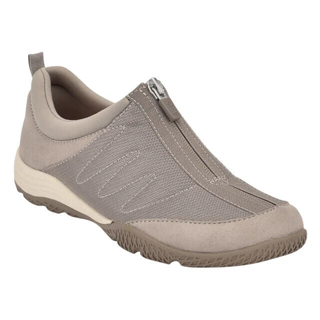 Easy Spirit Women's Round Toe Casual Sneakers, Taupe, 10.5W