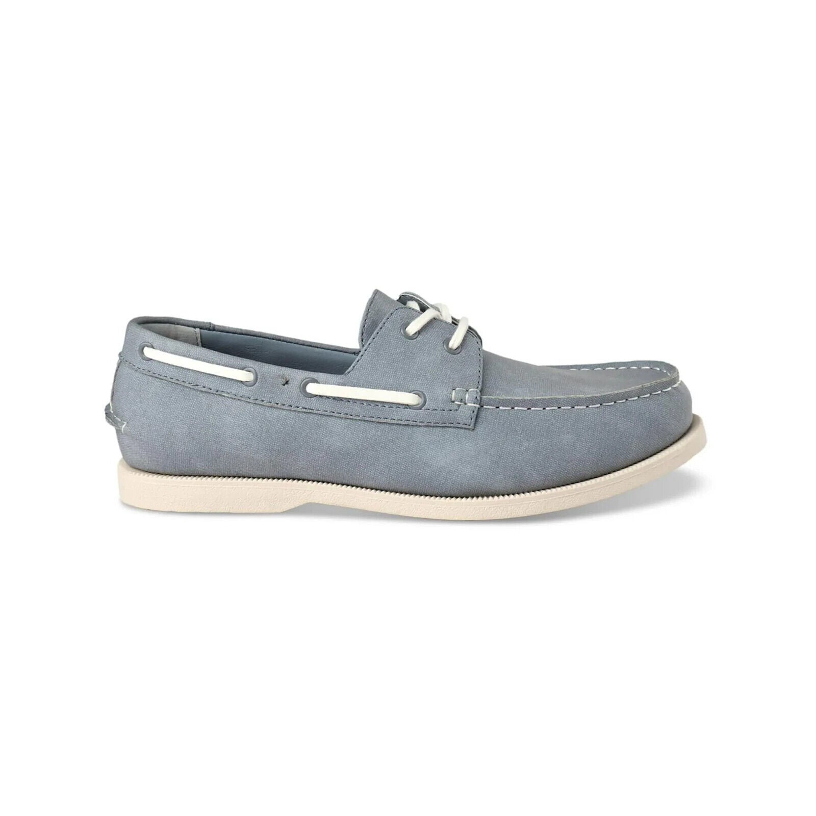 Club Room Men's Elliot Canvas Lifestyle Loafers, Light Blue, 10.5