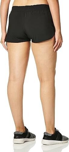 Volcom Juniors' 2" Simply Solid Swim Cover-up Shorts - Black, L