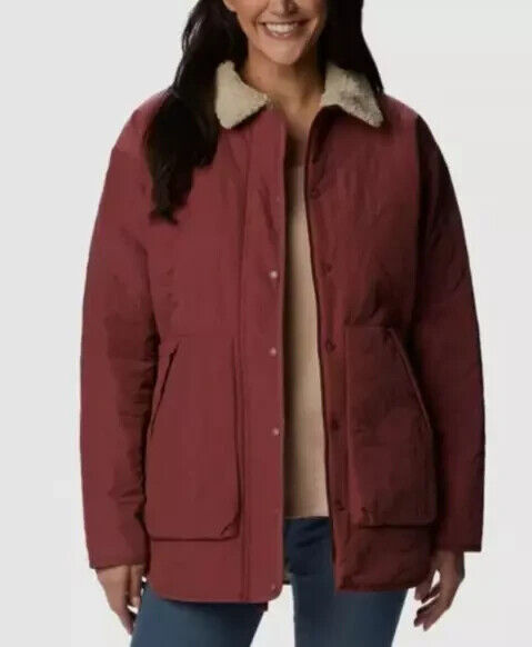 Columbia Women's Birchwood Quilted Jacket, Beetroot, XXL