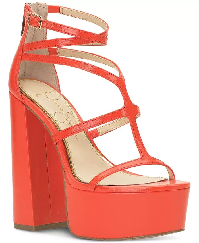 Jessica Simpson Women's Aamina Strappy Platform Sandals, Miami Sunset, 7.5M