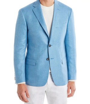 The Men's Store at Bloomingdale's Basketweave Solid Regular Fit Sport Coat, 42R