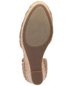 Jessica Simpson Marshela Ankle-Strap Platform Sandals, Natural Woven, 9M