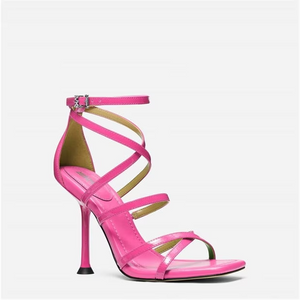 Michael Kors Womens Imani Strappy Dress Sandals, Cerise, 9.5M