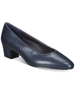 Easy Street Prim Kitten Heel Pumps Shoes, Navy, 11M